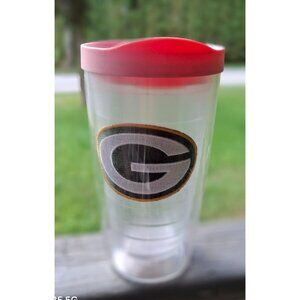 Green Bay Packers Tervis Tumbler With Pink Lid 16 Oz Double Wall Insulated Drink